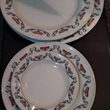 Set of 4 "Royal Monceau" plates