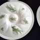 6 oyster plates in Limoges porcelain