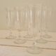 Coupes à champagne en verre ciselé