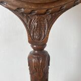 Wooden and embroidered fabric fireplace screen