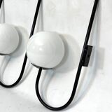 Mid-Century Italian set of three large sphere wall lamps from 60s