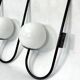 Mid-Century Italian set of three large sphere wall lamps from 60s