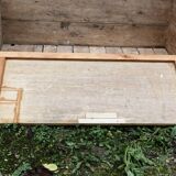 Old wooden chest, dovetail assembly