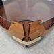 Mid-century coffee table in curved plywood with a glass top, 1940s.