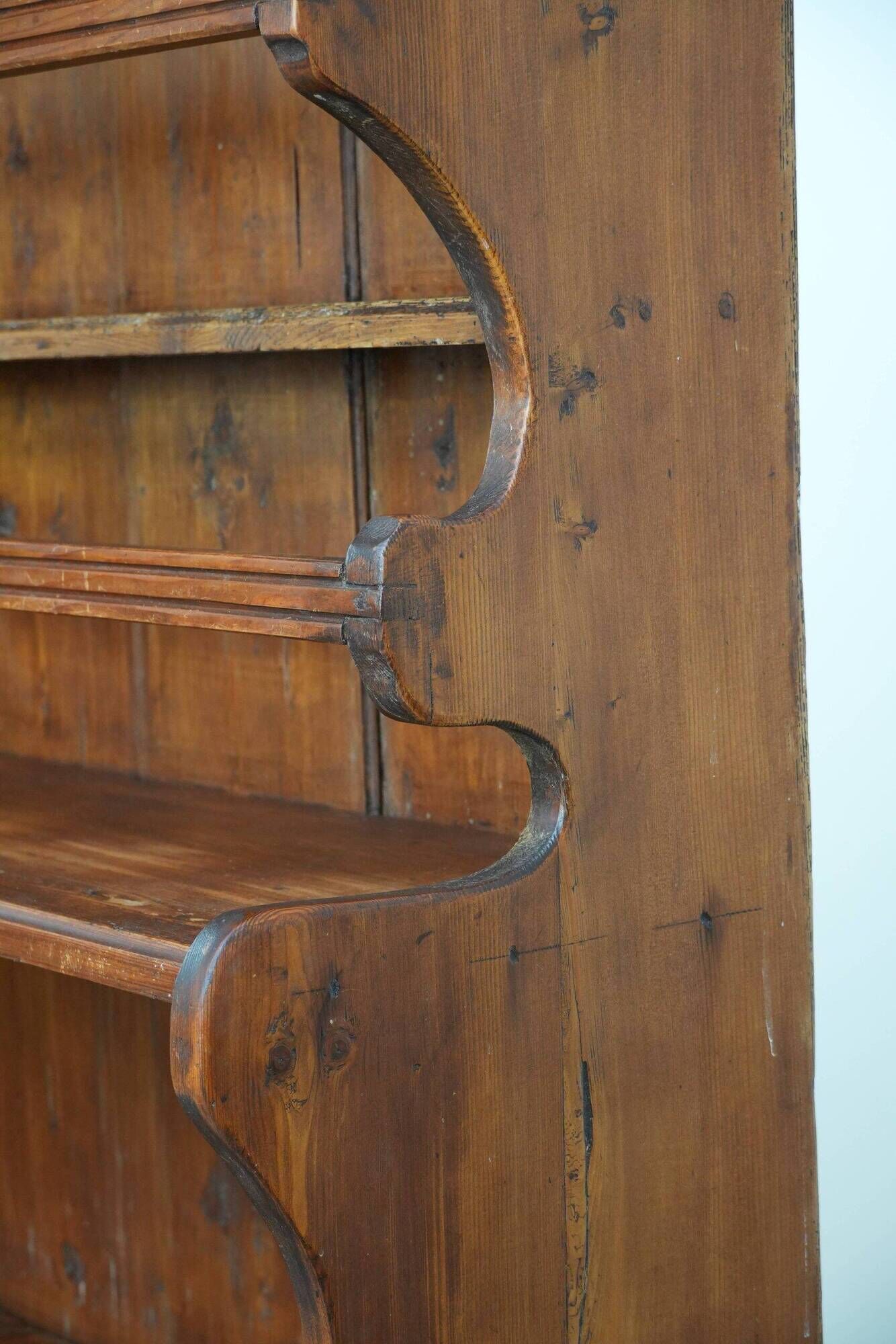 Unique late 18th / early 19th century book / buffet / shelving cabinet with a beautifully weathered patina