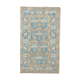 ative Soft Muted Color Turkish Oushak Rug, Living Room Rug 2'7" X 6'12"