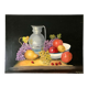 Painting oil on canvas colorful still life vintage