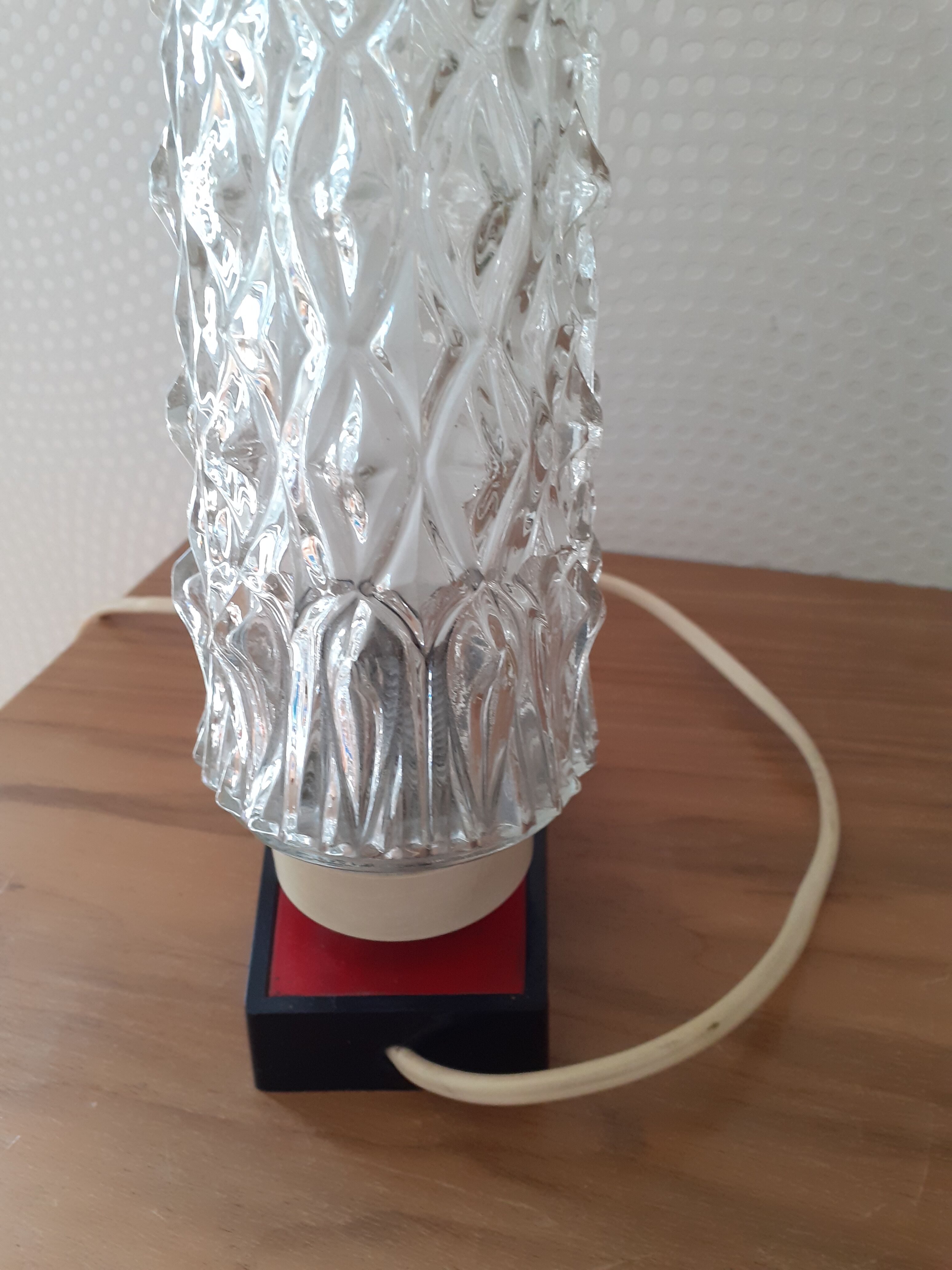 Vintage glass lamp