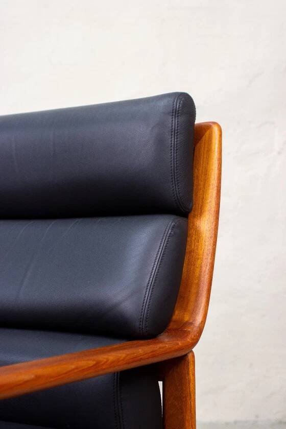 Vintage Teak Armchair High-Back Mid Century Danish
