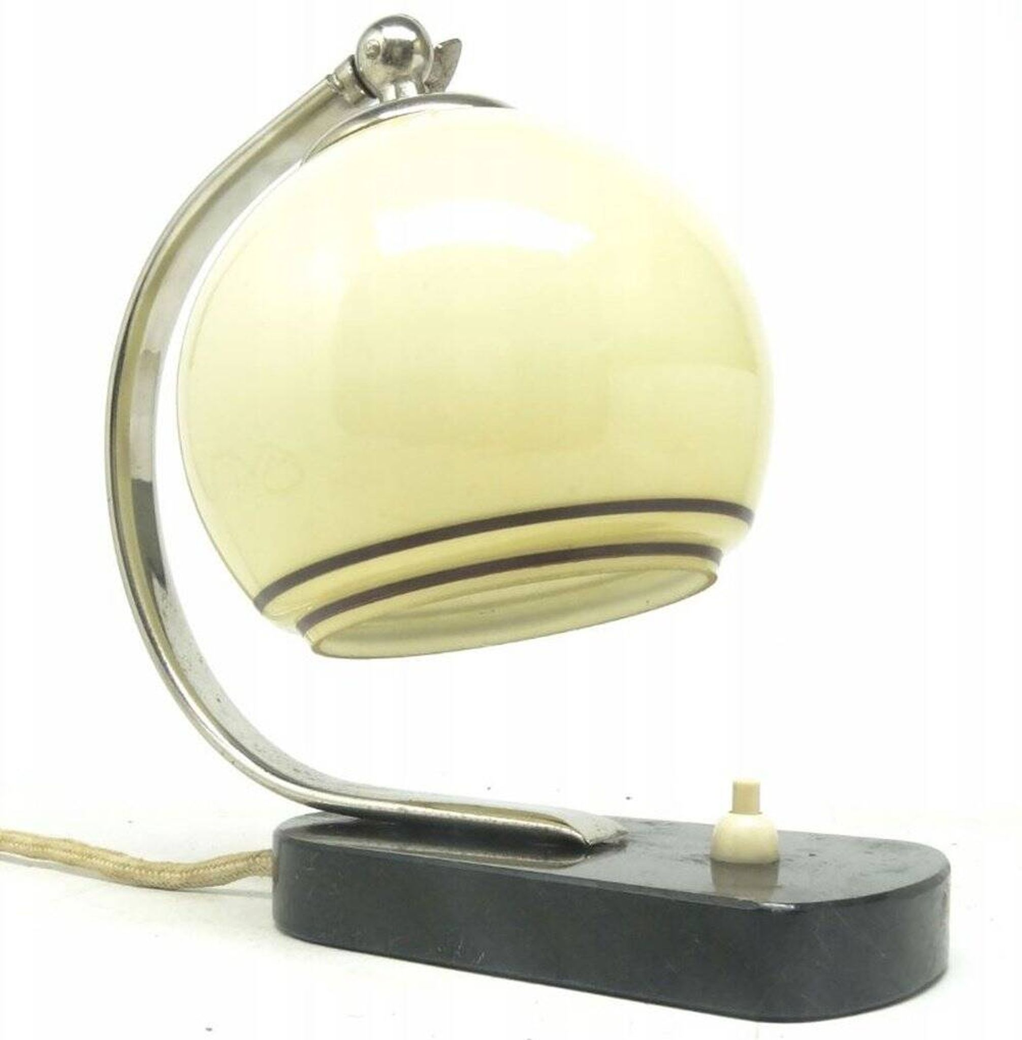 Art Deco bedside table lamp attributed to Josef Hurka for Napako, Czechoslovakia, 1950s