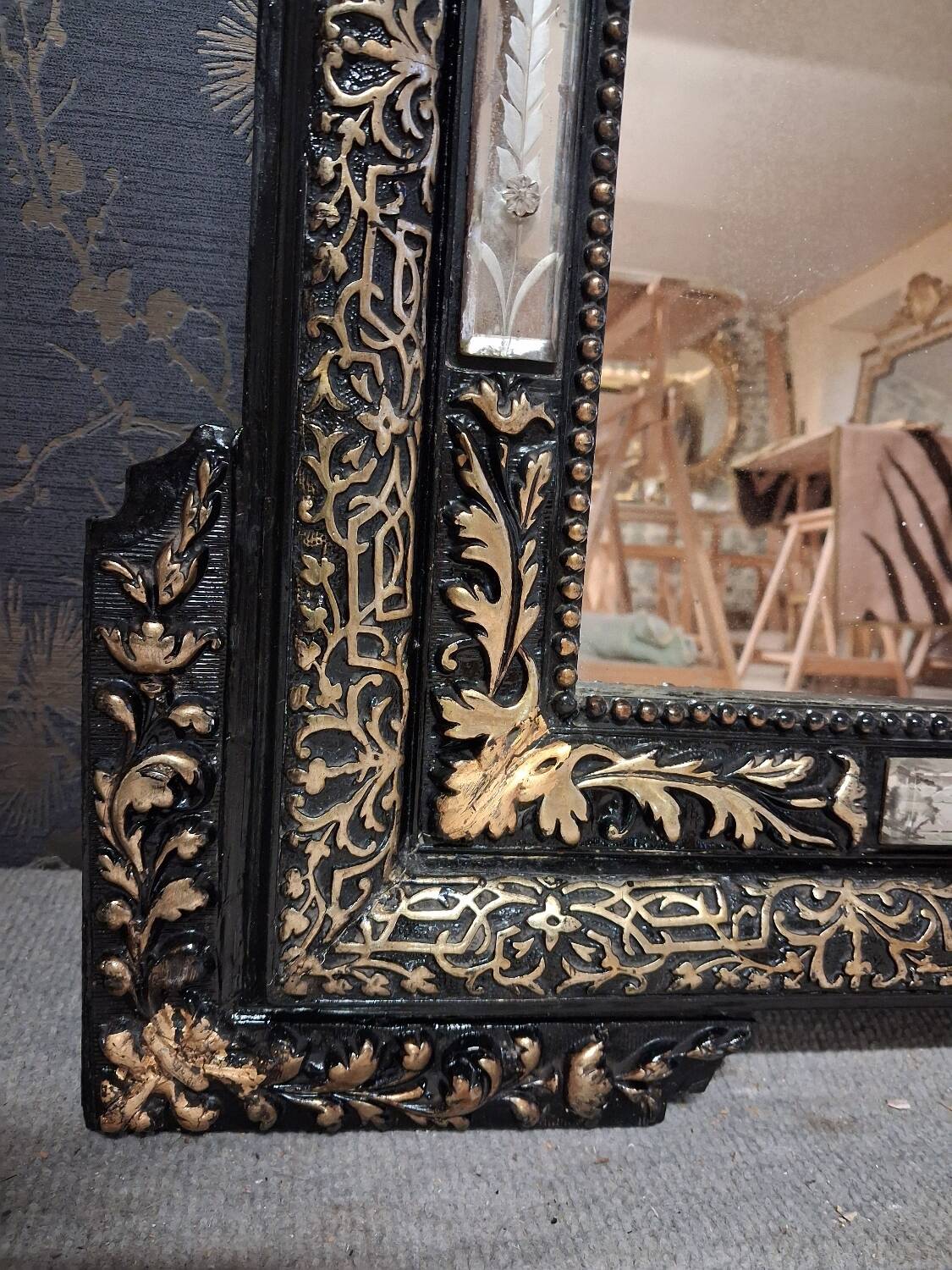 Mirror from the Napoleon III era, 124 x 83