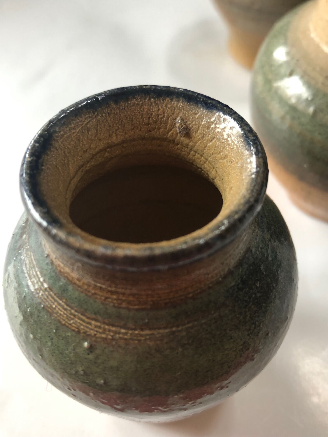 Lot de 3 pots en grès de Jules Guérin