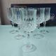 6 verres à pied en cristal