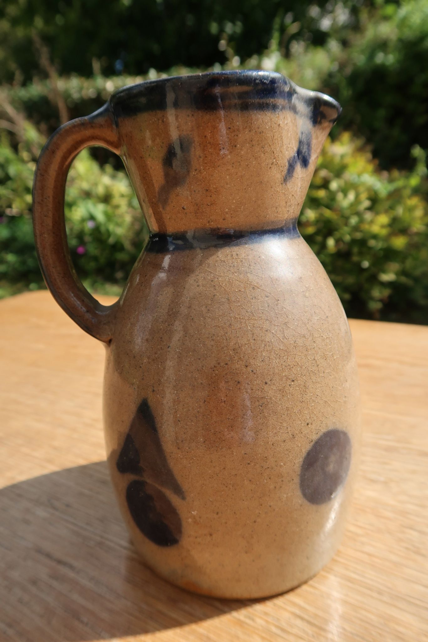 Vintage ceramic pitcher or carafe or jug