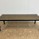 Table à manger classique en bois, pieds noirs, 12 couverts