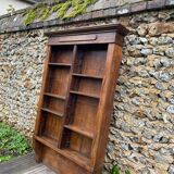 Antique oak wall shelf