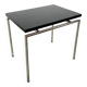 Vintage side table – Chrome and black – Netherlands 1960