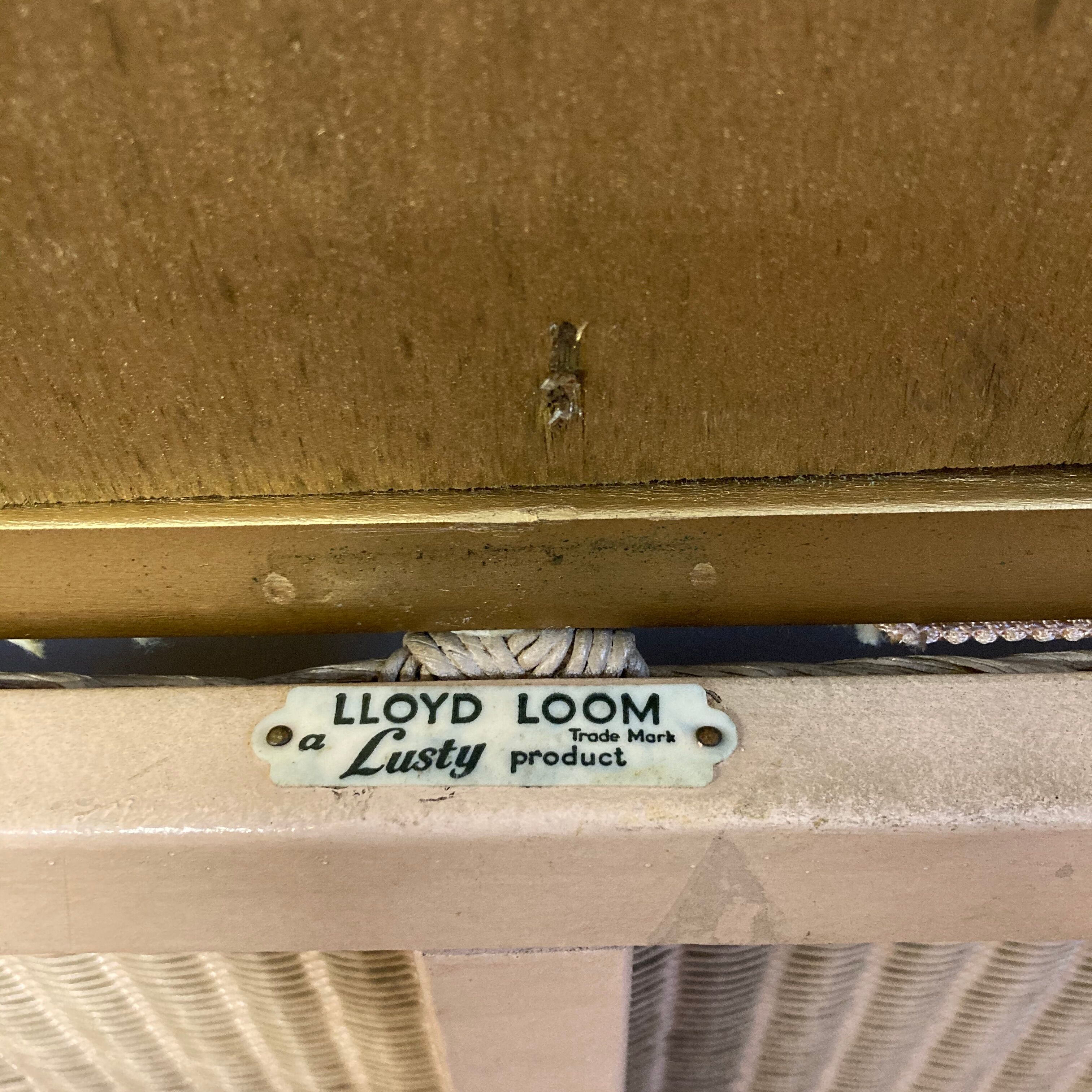 Lloyd Loom wooden box