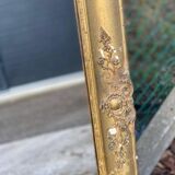 19th century empire mirror with gilded frame 100x115cm