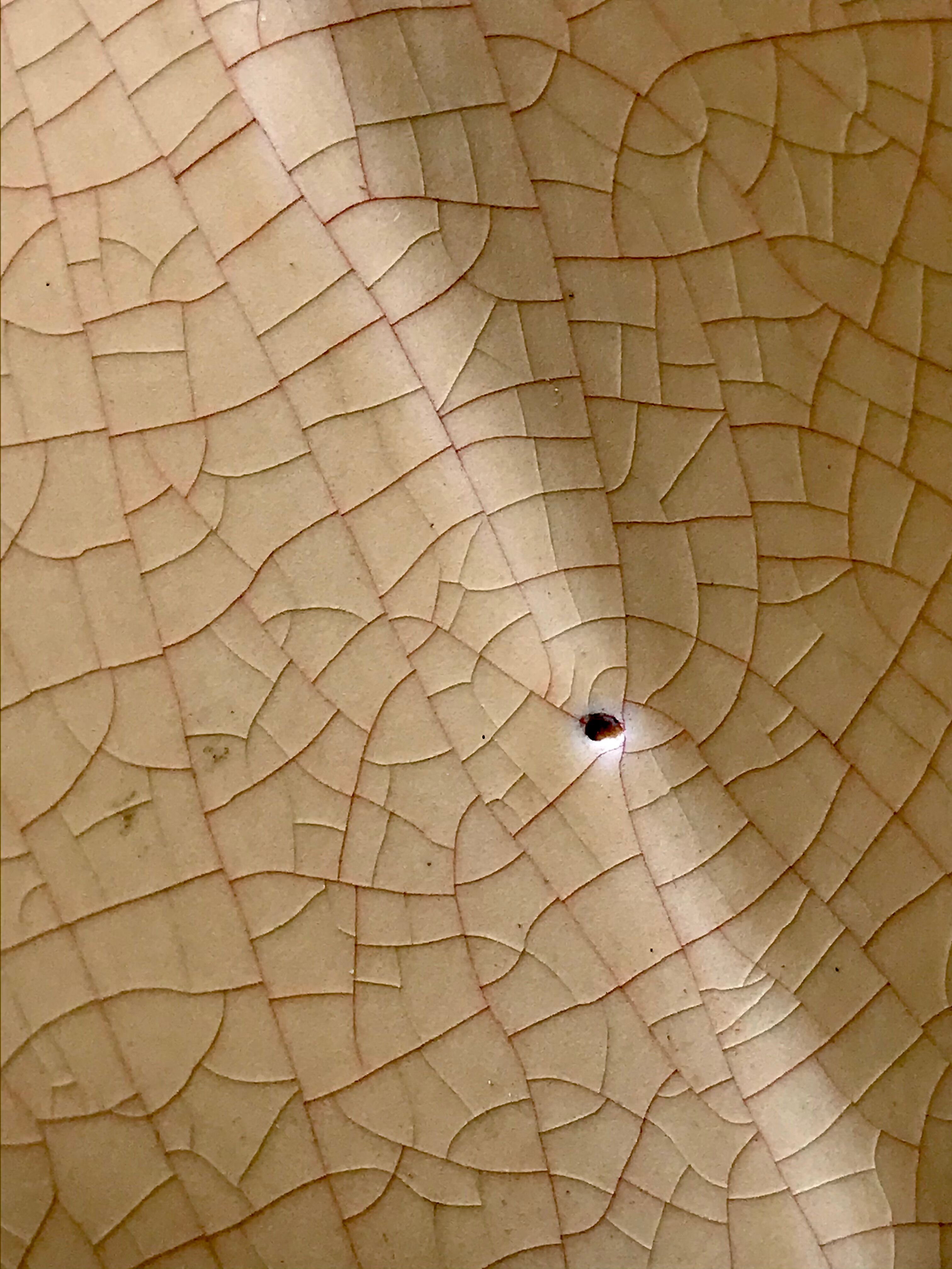 Vintage cracked ceramic lamp base