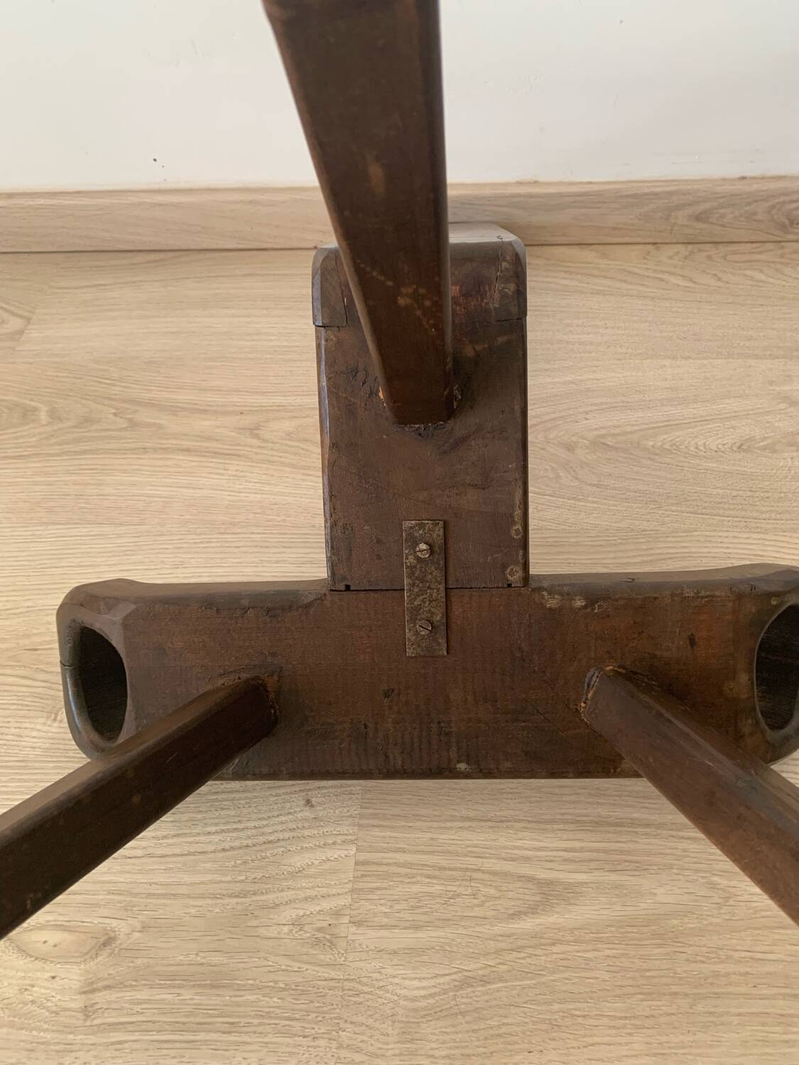 Traditional Basque chair in brutalist style