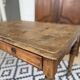 Antique pine desk - turned legs