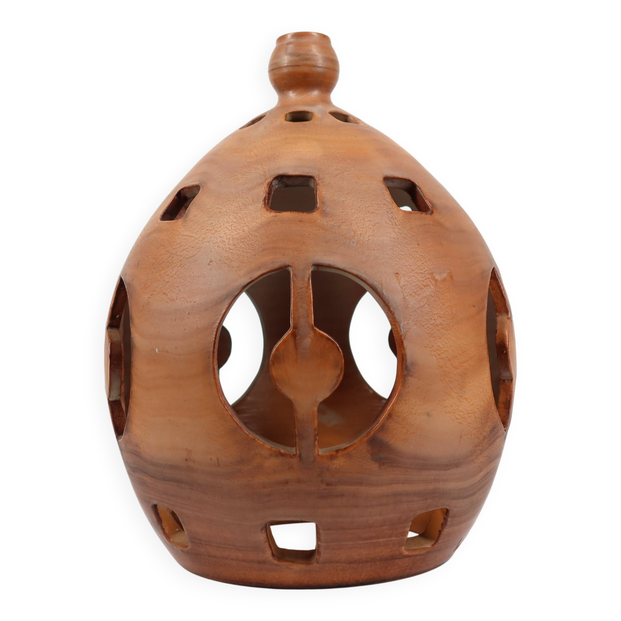 Suspension ou abat‑jour en céramique artisanale signée Ludovic