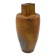 Vintage brown ceramic vase stamped "PV"