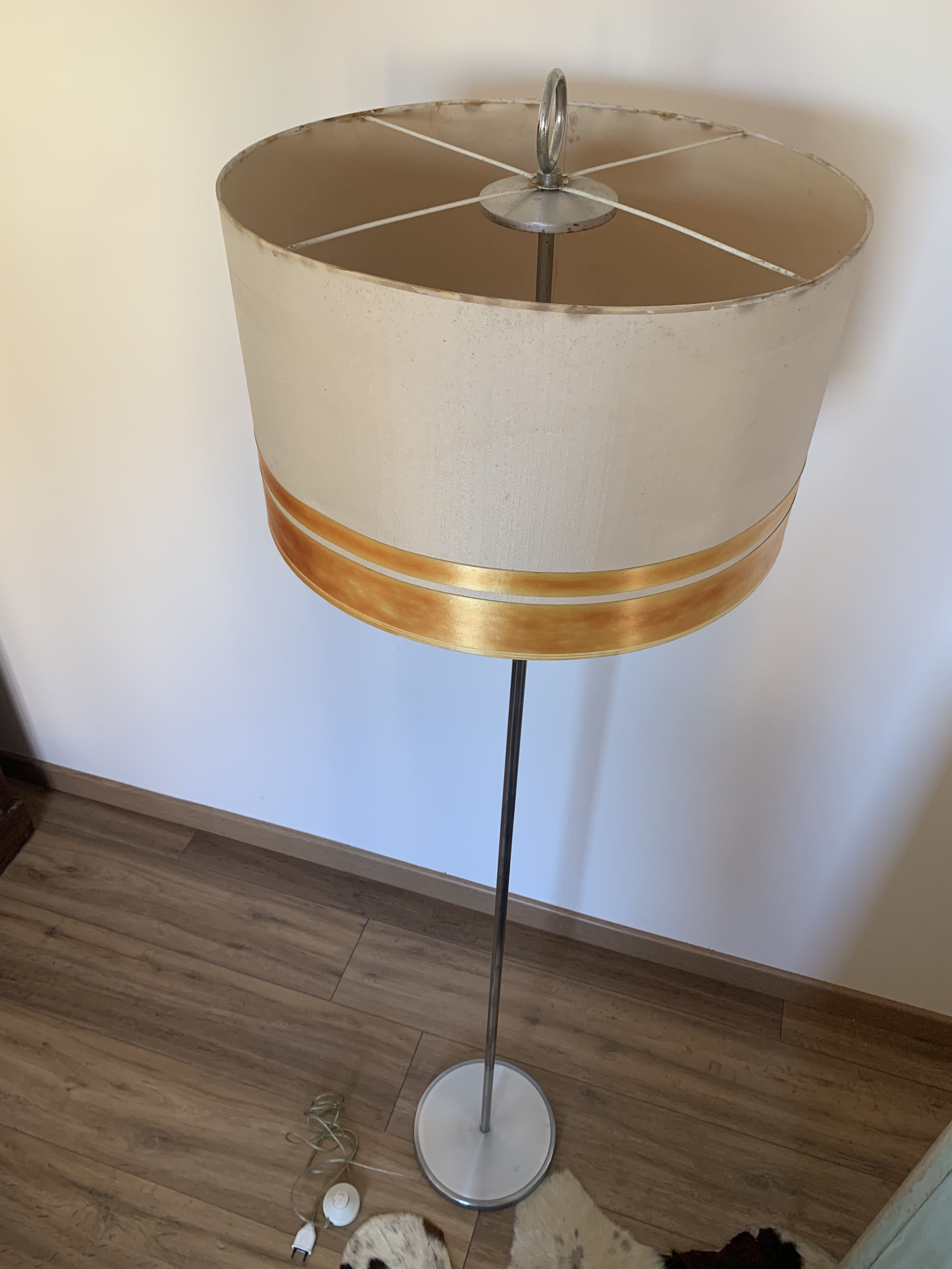 Vintage chrome floor lamp