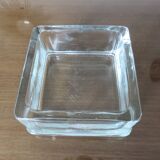 Pavé de verre , cendrier, signé LUMAX, recuit, années 40 50, Le Corbusier