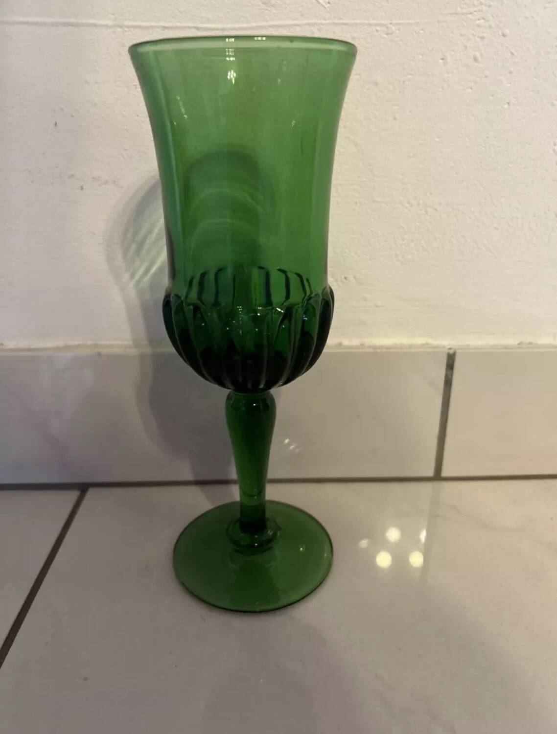 old Italian glass Green Year 70/80