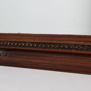 Antique French Facet-Cut Mirror in Carved Wood, circa 1850