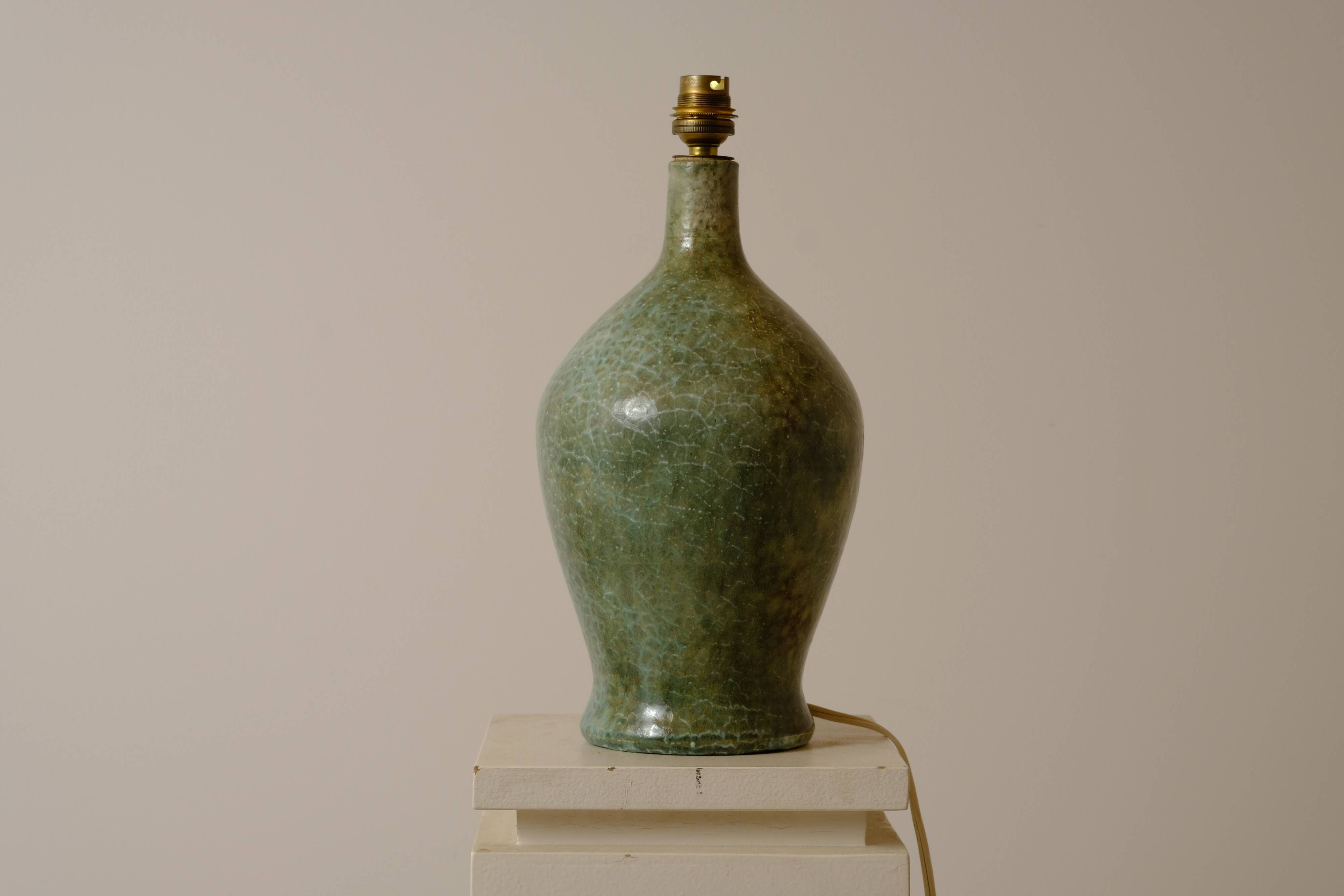 Ceramic lamp by Jacques SERRE 1970's