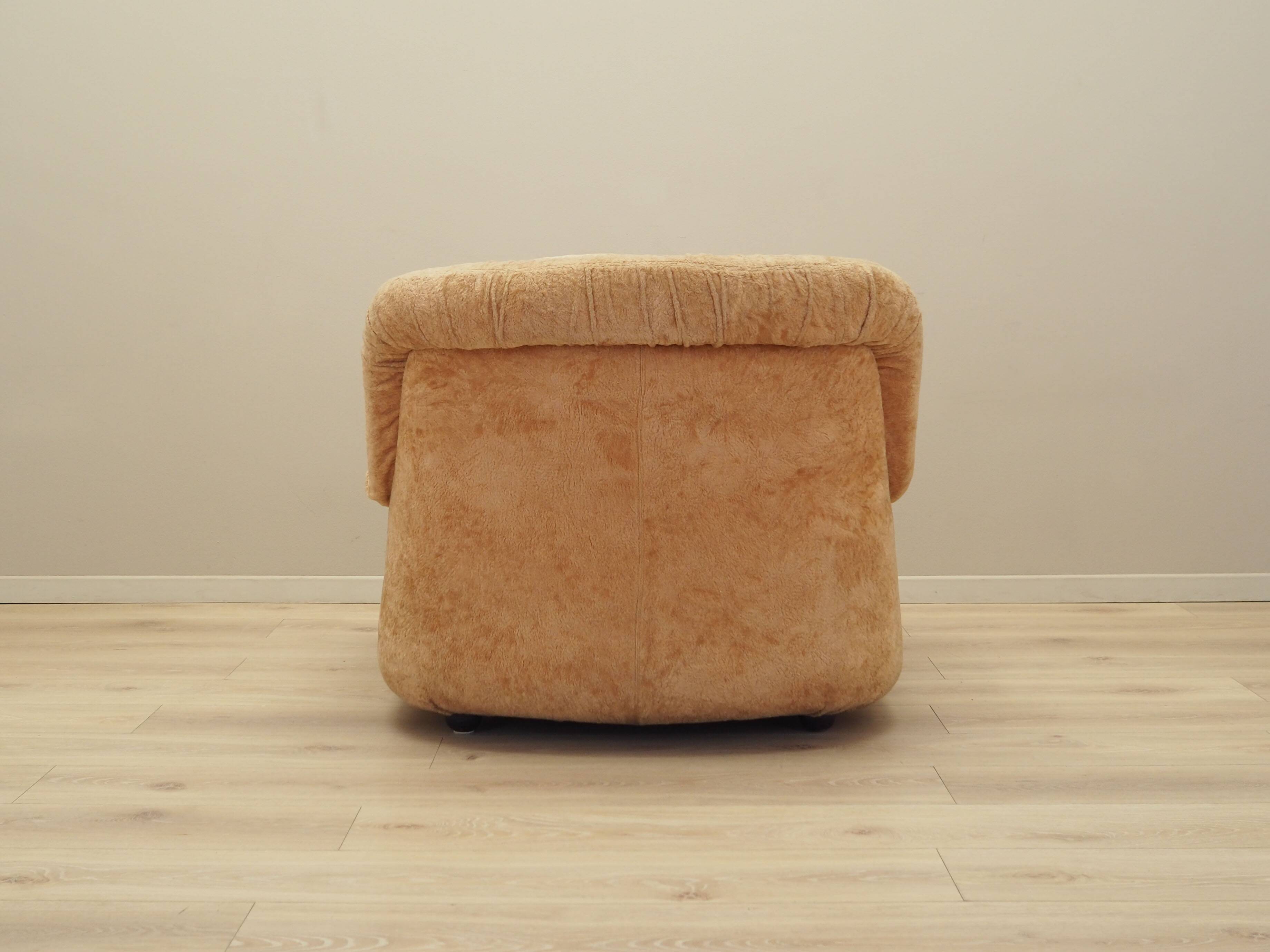 Beige armchair, Italian design, 1960s, production: Italy