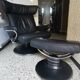 Stressless chair ekorness jazz grained leather and his foot rests