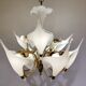 Murano Glass Canna Lily Chandelier, 1970s