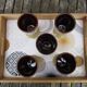 Lot de 5 mazagrans beige et marron