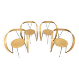 4 “Revers” chairs, ANDREA BRANZI for CASSINA, 90s design
