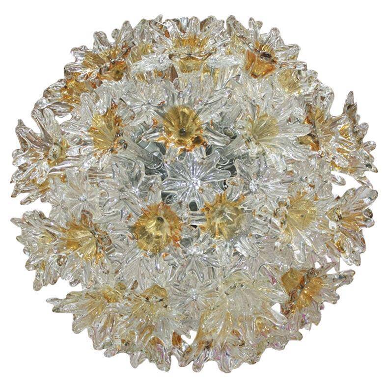 Mid-Century Modern Toni Zuccheri Edited by Venini Murano Glass Italian Lamp