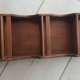 Handcrafted wooden spice rack 56 cm high