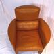 Cognac leather club chair