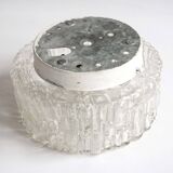 Molded glass ceiling light 1960s