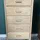 Vintage pine chest of drawers – 5 drawers