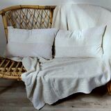 Banquette en rotin vintage