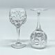 Cut crystal port glasses