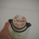 Bottle with mechanical closure in white glass