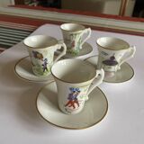 Limoges porcelain coffee service, signed peynet, in very good condition.