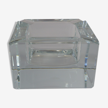 Cube/ Square shaped crystal ashtray Sevres France