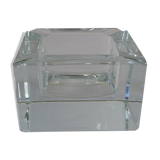 Cube/ Square shaped crystal ashtray Sevres France