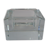 Cube/ Square shaped crystal ashtray Sevres France